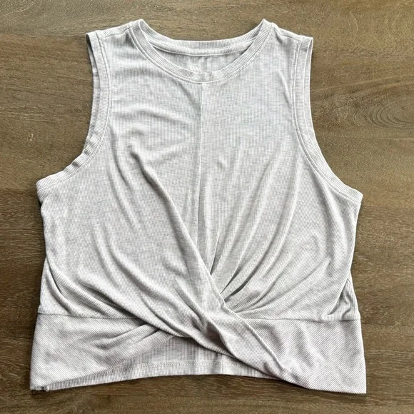 ✝️ All in Motion | Bundle • Twist-Front Tank Tops • Lavender & Heather Grey - Picture 5 of 11